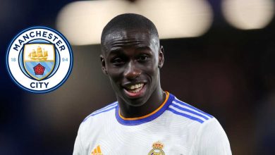 Reports indicate that Manchester City is prepared to offer €60 million to acquire Real Madrid left-back Ferland Mendy (1)-compressed