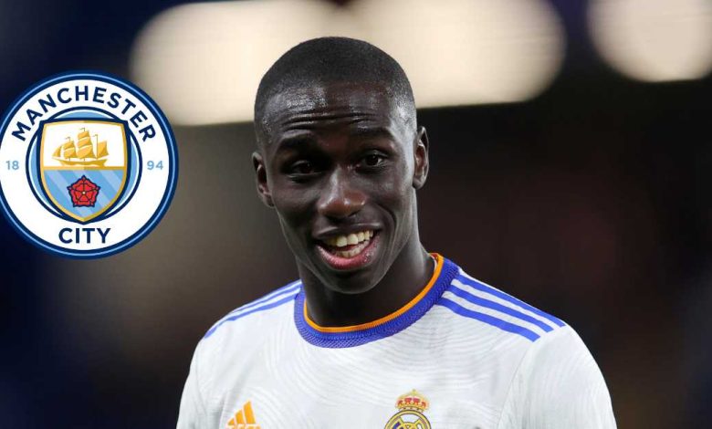 Reports indicate that Manchester City is prepared to offer €60 million to acquire Real Madrid left-back Ferland Mendy (1)-compressed
