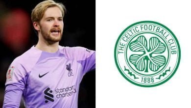 Celtic, led by Ange Postecoglou, are reportedly interested in acquiring Caoimhin Kelleher from Liverpool, managed by Jurgen Klopp-compressed