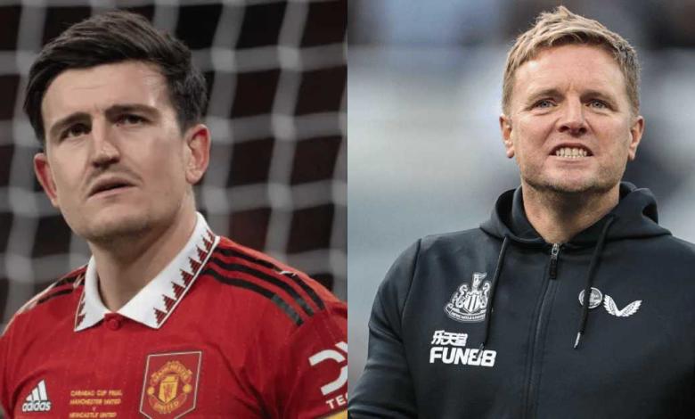 Erik ten Hag's Manchester United might be willing to sell Harry Maguire to Eddie Howe's Newcastle United in the next summer transfer season-compressed