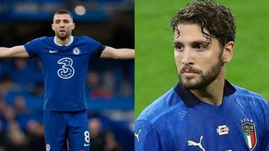 Juventus is prepared to trade Manuel Locatelli to Mikel Arteta's Arsenal and then buy Mateo Kovacic from Graham Potter's Chelsea-compressed