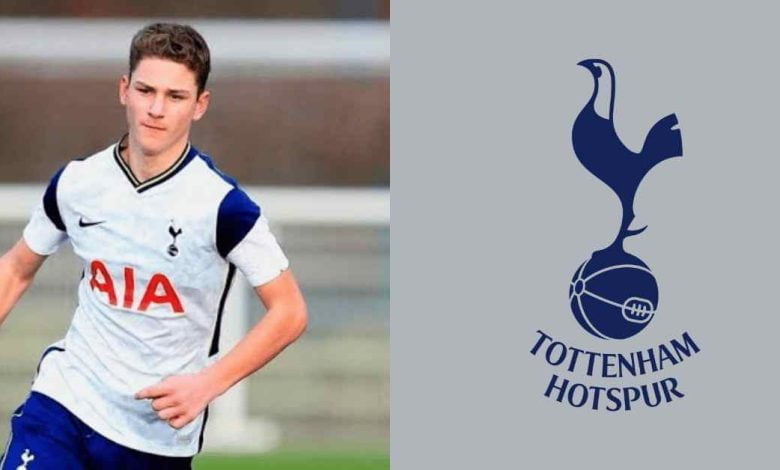 Tottenham's promising prospect Jamie Donley, who has been playing for the Under-21 team, is close to signing a new contract that would keep him with the club until the summer of 2026-compressed