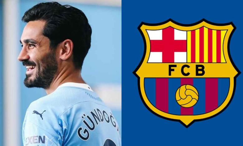 After his contract with Manchester City ends this summer, star player Ilkay Gundogan allegedly wants to go to Barcelona-compressed