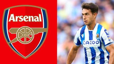 Arsenal Transfer News Martin Zubimendi, a midfielder for Real Sociedad who was wanted by Barcelona, is allegedly close to signing with Premier League powerhouse Arsenal-compressed