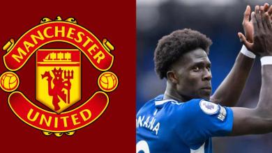 Manchester United Transfer News Amadou Onana, a midfielder for Everton, has been linked with a move to Manchester United in the event that the Toffees get relegated-compressed