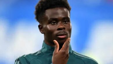 Bukayo Saka withdrew from the England squad due to injury-compressed