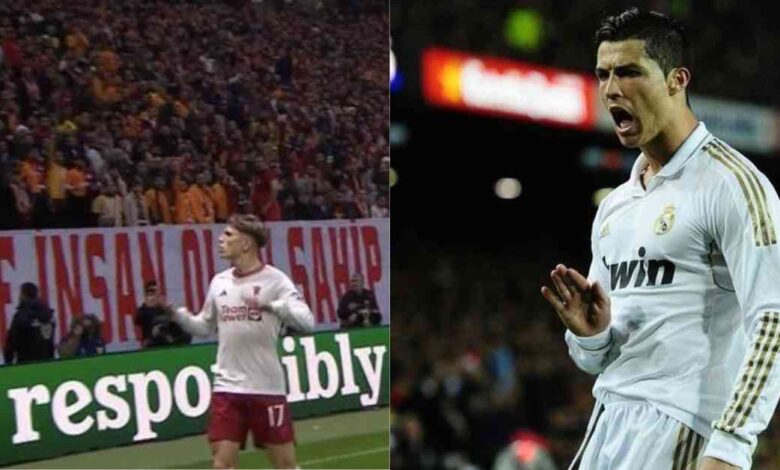Alejandro Garnacho and Cristiano Ronaldo. (Source; ESPN)