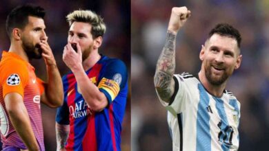 Lionel Messi and Sergio Ageuro. (Source: ESPN)