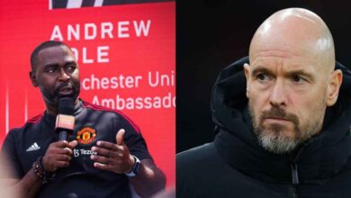 Andy Cole and Erik ten Hag. (Source: ESPN)