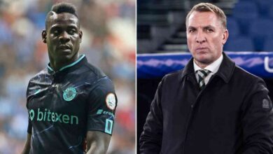 Mario Balotelli and Brendan Rodgers. (Source: Mirror UK)